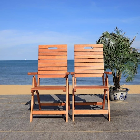 Safavieh Rence Folding Chair, Natural PAT7060A-SET2